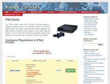 Tablet Screenshot of budgetconsoles.co.uk